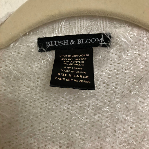 Blush and Bloom White Eyelash Cardigan Sweater - Picture 5 of 7